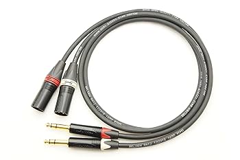 Amazon.co.jp: BELDEN 8412 TRS(ステレオフォン)→XLR(オス) 2本